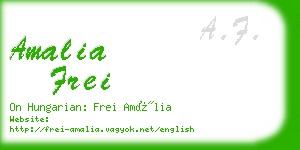 amalia frei business card